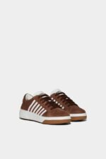 Dsquared2 Iconic LIGHT BLUE/BROWN Bumper Sneakers D2 BROWN - Image 3