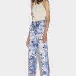 Dsquared2 Iconic Light Camo Glitter Wash Boston Jeans