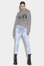Dsquared2 Iconic Light Sunny Day Wash Cool Girl Cropped Jeans