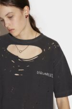 Dsquared2 Iconic Logo Destroy T-Shirt - Image 3