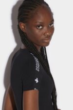 Dsquared2 Iconic Logo Leaf Bodysuit - Image 3