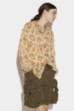 Dsquared2 Iconic Long Sleeve Fitted Shirt GREEN - Image 3