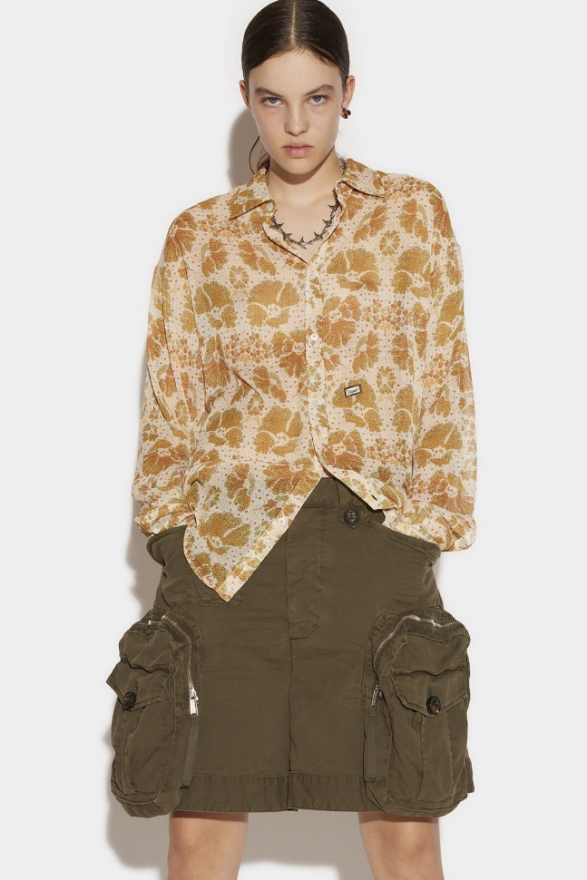 dsquared2_iconic_long_sleeve_fitted_shirt_green.jpg Dsquared2 Iconic Long Sleeve Fitted Shirt GREEN - Image 1