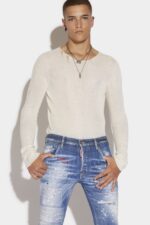 Dsquared2 Iconic Medium Breeze Wash Skater Jeans