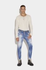 Dsquared2 Iconic Medium Breeze Wash Skater Jeans - Image 3