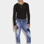 Dsquared2 Iconic Medium Camo Patch Wash Sailor Jeans