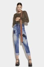 Dsquared2 Iconic Medium Camo Patch Wash Sasoon Jeans