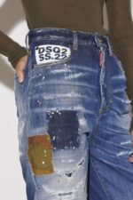 Dsquared2 Iconic Medium Camo Patch Wash Sasoon Jeans - Image 3