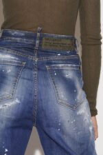 Dsquared2 Iconic Medium Camo Patch Wash Sasoon Jeans - Image 4