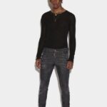 Dsquared2 Iconic Medium Clean Black Wash Sexy Twist Jeans