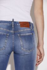 Dsquared2 Iconic Medium Proper Wash Waist Flare Jeans - Image 4