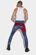 Dsquared2 Iconic Medium Sandy Wash Skater Jeans