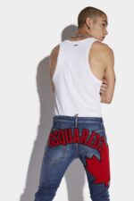 Dsquared2 Iconic Medium Sandy Wash Skater Jeans - Image 4