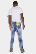 Dsquared2 Iconic Medium Spotty Wash Skater Jeans - Image 2