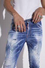 Dsquared2 Iconic Medium Spotty Wash Super Twinky Jeans - Image 3