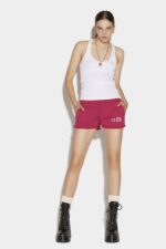 Dsquared2 Iconic Mini Icon Shorts WHITE/DARK FUXIA