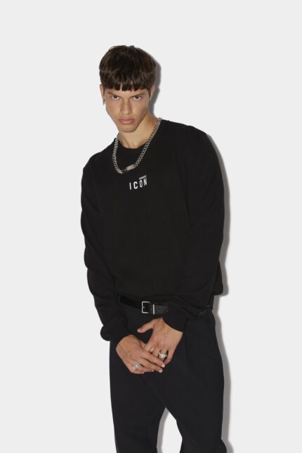 Dsquared2 Iconic Mini Icon Sweater BLACK D2