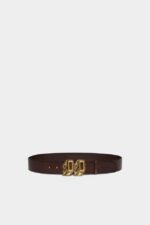 Dsquared2 Iconic Monogram Plaque Belt - Image 2