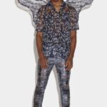 Dsquared2 Iconic NAVY BLUE/BLACK Ripped Sequins Cool Guy Jeans D2 BLACK