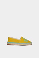 Dsquared2 Iconic OCHRE/GREEN One Life Organic Cotton Espadrilles D2 OCHRE
