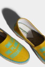 Dsquared2 Iconic OCHRE/GREEN One Life Organic Cotton Espadrilles D2 OCHRE - Image 5