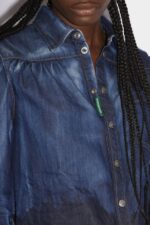 Dsquared2 Iconic One Life Cotton Pleated Yoke Shirt - Image 5