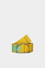 Dsquared2 Iconic One Life Organic Cotton Belt GREEN/TURMERIC