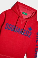 Dsquared2 Iconic One Life Organic Cotton Fit Hooded Sweatshirt - Image 3