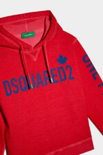 Dsquared2 Iconic One Life Organic Cotton Fit Hooded Sweatshirt - Image 4