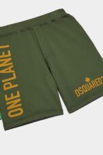 Dsquared2 Iconic One Life Organic Cotton Shorts D2 GREEN - Image 4