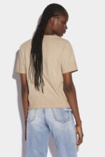 Dsquared2 Iconic One Life Partially Recycled Cotton T-Shirt BEIGE - Image 2