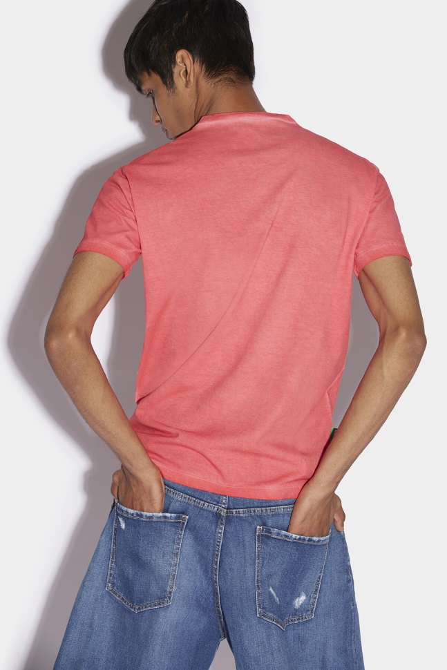 Dsquared2 Iconic One Life Partially Recycled Cotton T-Shirt RED D2 RED - Image 2