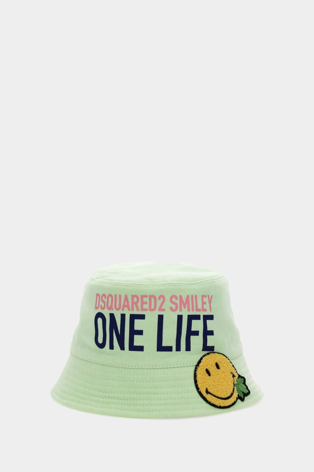 dsquared2_iconic_one_life_recycled_nylon_bucket_hat.jpg Dsquared2 Iconic One Life Recycled Nylon Bucket Hat - Image 1