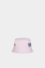 Dsquared2 Iconic One Life Recycled Nylon Bucket Hat PINK - Image 4