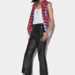 Dsquared2 Iconic ORANGE One Pleat Bell Bottom Trousers