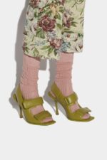 Dsquared2 Iconic PaddeD2 Heeled Sandals GREEN