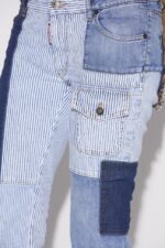 Dsquared2 Iconic Patchwork Bell Bottom Denim Jeans - Image 4