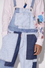 Dsquared2 Iconic Patchwork Dungarees - Image 3