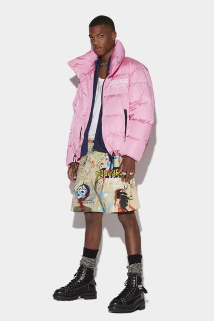 Dsquared2 Iconic PINK Ceresio 9 Puffer Jacket