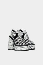 Dsquared2 Iconic Platform Heeled Sandals D2 FANTASY - Image 3