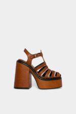 Dsquared2 Iconic Platform Heeled Sandals RED