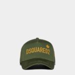 Dsquared2 Iconic POPPY RED/GREEN One Life Organic Cotton Baseball Cap D2 GREEN