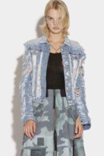 Dsquared2 Iconic Rip Boyfriend Jean Jacket