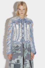 Dsquared2 Iconic Rip Boyfriend Jean Jacket - Image 4