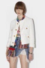 Dsquared2 Iconic Riviera Boxy Jacket BLACK