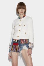 Dsquared2 Iconic Riviera Boxy Jacket BLACK - Image 3