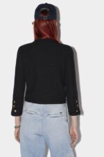 Dsquared2 Iconic Riviera Boxy Jacket OFF WHITE/BLACK - Image 2