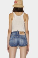 Dsquared2 Iconic Round Bottom Hot Pants - Image 2