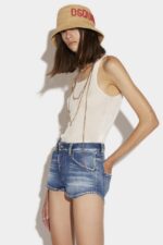 Dsquared2 Iconic Round Bottom Hot Pants