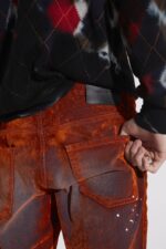 Dsquared2 Iconic SALMON Velvet Wash Cool Guy Jeans - Image 5